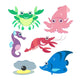 Cartoon Marine Life Wall Decal Sticker Set