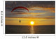 The parachute above the sea on a sunset Wall Mural