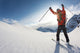 Skier Reaches His Arms up Wall Mural