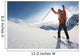 Skier Reaches His Arms up Wall Mural