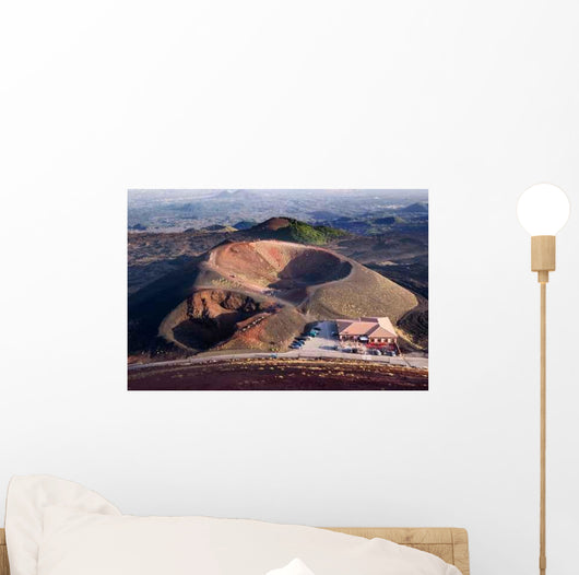 Tourists Edge Volcanic Mount Wall Decal