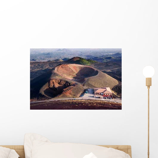 Tourists Edge Volcanic Mount Wall Decal