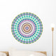 Geometric Blue Green Mandala Wall Decal