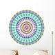 Geometric Blue Green Mandala Wall Decal