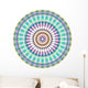 Geometric Blue Green Mandala Wall Decal