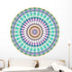 Geometric Blue Green Mandala Wall Decal