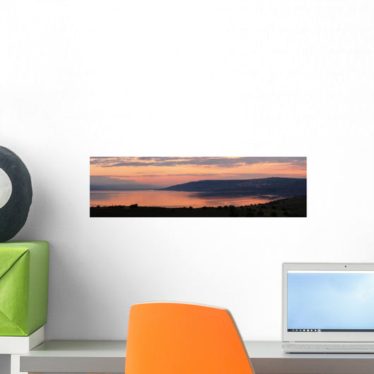 low light over sea of galilee israel Wall Mural