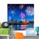 Big Ben Uk Fireworks Wall Mural