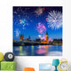 Big Ben Uk Fireworks Wall Mural