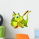 cute Dragon funny cartoon character Wall Decal