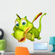 cute Dragon funny cartoon character Wall Decal