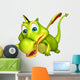 cute Dragon funny cartoon character Wall Decal