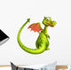 cute Dragon funny cartoon character Wall Decal