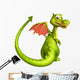 cute Dragon funny cartoon character Wall Decal