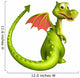 cute Dragon funny cartoon character Wall Decal