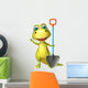 fun Dinosaur cartoon character with digging shovel Wall Decal