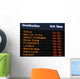 Canadian Airport Information Board International Departures Wall Mural