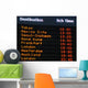 Canadian Airport Information Board International Departures Wall Mural