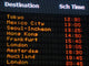 Canadian Airport Information Board International Departures Wall Mural