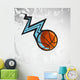 Basketball lightning Wall Decal