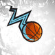 Basketball lightning Wall Decal