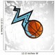 Basketball lightning Wall Decal