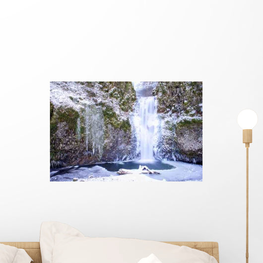 Multnomah Falls Frozen Wall Decal