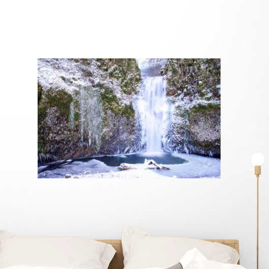 Multnomah Falls Frozen Wall Decal