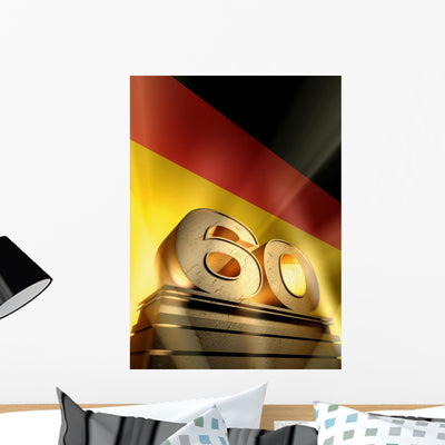 Germany 60 Birthday Monument Wall Mural shown on a wall