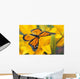 Monarch Butterfly Flower Wall Decal