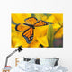 Monarch Butterfly Flower Wall Decal