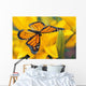 Monarch Butterfly Flower Wall Decal
