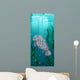 Manatee swimming under the water Wall Mural