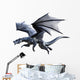 Flying Black Dragon Wall Decal