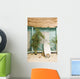 Sandy beach bungalow Wall Mural