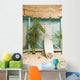 Sandy beach bungalow Wall Mural