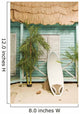 Sandy beach bungalow Wall Mural