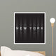 New York poster design. New York city typography, t-shirt graphics. Vector illustration. Wall Mural