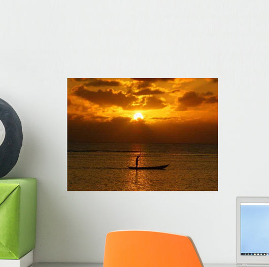 Malagasy Pecheurs Pirogue Wall Decal