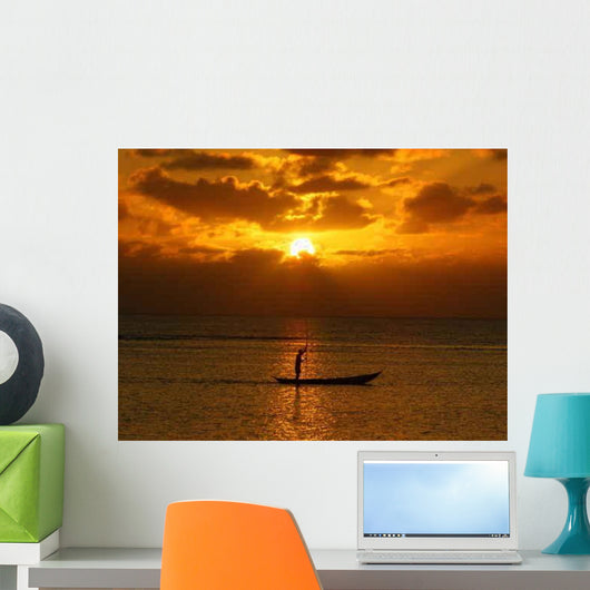 Malagasy Pecheurs Pirogue Wall Decal