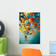 Funny Clown with Colorful Wall Decal