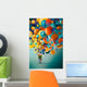 Funny Clown with Colorful Wall Decal