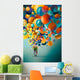 Funny Clown with Colorful Wall Decal
