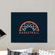 Basketball logo Wall Mural
