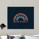 Basketball logo Wall Mural