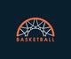 Basketball logo Wall Mural