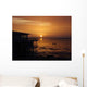 Sonnenuntergang Und Wattwagen Wall Decal