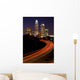 Car Traveling to Downtown Charlotte North Carolina Wall Mural