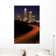 Car Traveling to Downtown Charlotte North Carolina Wall Mural