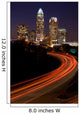 Car Traveling to Downtown Charlotte North Carolina Wall Mural